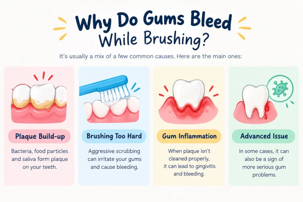 why do gums bleed while brushing