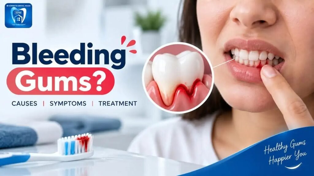 Bleeding gums while brushing causes symptoms and treatment in Indore